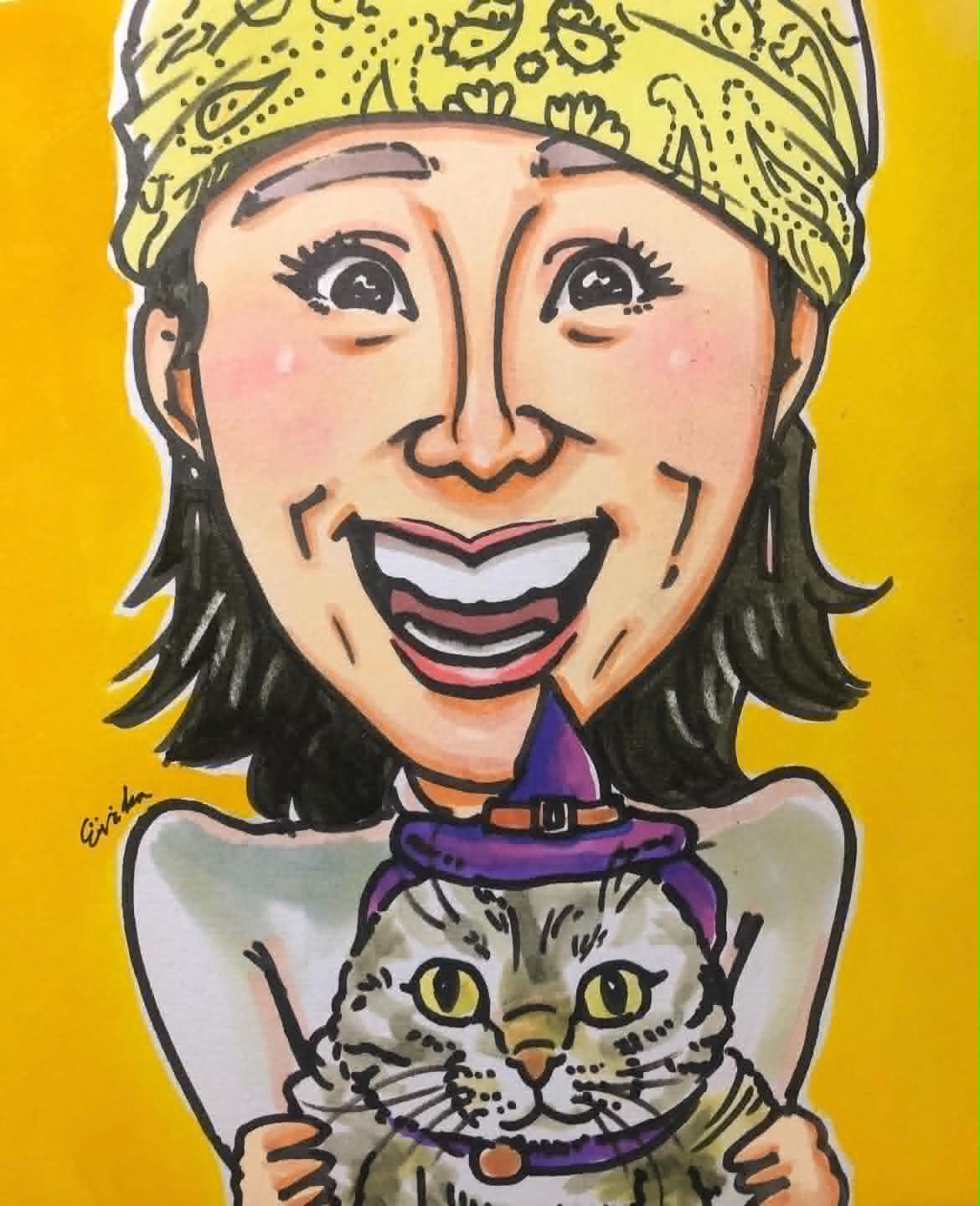 絵描きEricaの似顔絵展